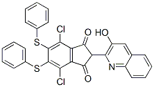 CAS#: 71566-79-5, 4,7-Dichloro-2-(3-Hydroxy-2-Quinolinyl)-5,6-Bis(Phenylthio)-1H-Indene-1,3(2H)-Dione