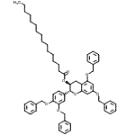 CAS#: 71627-65-1, (2R,3S)-5,7-Bis(benzyloxy)-2-[3,4-bis(benzyloxy)phenyl]-3,4-dihydro-2H-chromen-3-yl palmitate