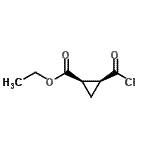 CAS#: 71666-00-7, Ethyl (1R,2S)-2-(chlorocarbonyl)cyclopropanecarboxylate