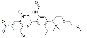 CAS#: 71673-13-7, N-[6-[(2-Bromo-4,6-Dinitrophenyl)Azo]-1-[2-(2-Ethoxyethoxy)Ethyl]-1,2,3,4-Tetrahydro-2,2,4-Trimethyl-7-Quinolinyl]-Acetamide