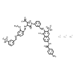 CAS#: 71701-23-0, Trisodium 1-[3-({6-[(4-aminobenzoyl)amino]-1-hydroxy-3-sulfonato-2-naphthyl}diazenyl)phenyl]-4-({2-methoxy-4-[(3-sulfonatophenyl)diazenyl]phenyl}diazenyl)-5-oxo-4,5-dihydro-1H-pyrazole-3-carboxylate