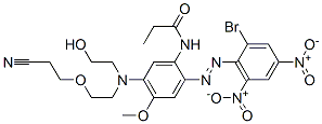 CAS#: 71701-29-6, N-[2-[(2-Bromo-4,6-Dinitrophenyl)Azo]-5-[[2-(2-Cyanoethoxy)Ethyl](2-Hydroxyethyl)Amino]-4-Methoxyphenyl]Propanamide
