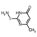 CAS 登录号：717086-59-4， 2-(氨基硫基)-6-甲基-4(1H)-嘧啶酮