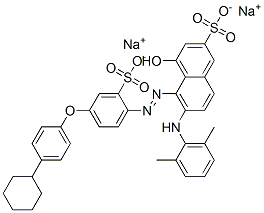 CAS#: 71720-89-3, Disodium 5-[[4-(4-Cyclohexylphenoxy)-2-Sulphonatophenyl]Azo]-6-[(2,6-Dimethylphenyl)Amino]-4-Hydroxynaphthalene-2-Sulphonate