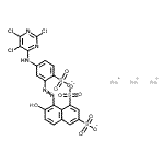 CAS#: 71720-90-6, Trisodium 7-hydroxy-8-({2-sulfonato-5-[(2,5,6-trichloro-4-pyrimidinyl)amino]phenyl}diazenyl)-1,3-naphthalenedisulfonate