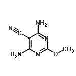 CAS#: 717837-62-2, 4,6-Diamino-2-methoxy-5-pyrimidinecarbonitrile