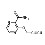 CAS 登录号：717848-20-9， 3-(2-丙炔-1-基氧基)-2-吡嗪甲酰胺