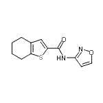CAS#: 717870-77-4, N-(1,2-Oxazol-3-yl)-4,5,6,7-tetrahydro-1-benzothiophene-2-carboxamide