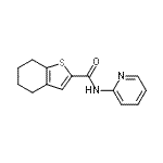 CAS#: 717873-20-6, N-(2-Pyridinyl)-4,5,6,7-tetrahydro-1-benzothiophene-2-carboxamide
