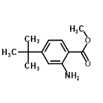 CAS#: 717879-44-2, Methyl 2-amino-4-(2-methyl-2-propanyl)benzoate