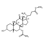 CAS#: 71837-87-1, Methyl (3alpha,5beta,7alpha)-7-acetoxy-3-hydroxy-12-oxocholan-24-oate