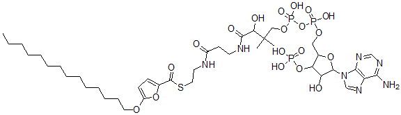CAS#: 71865-60-6, 5-(Tetradecyloxy)-2-Furoyl-Coenzyme A