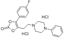 CAS#: 71922-95-7, 4-(4-Fluorophenyl)-5-[2-(4-Phenyl-1-Piperazinyl)Ethyl]-1,3-Dioxol-2-One Dihydrochloride