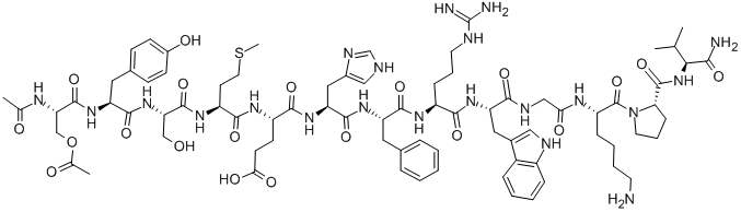 CAS 登录号：71952-90-4， 1-(N,O-二乙酰基-L-丝氨酸)-alpha-促黑细胞激素(猪)
