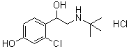 CAS#: 71960-74-2, 3-Chloro-4-{1-hydroxy-2-[(2-methyl-2-propanyl)amino]ethyl}phenol hydrochloride (1:1)