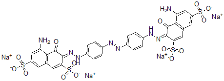 CAS#: 72017-89-1, Tetrasodium (3Z)-5-Amino-3-[[4-[4-[(2Z)-2-(8-Amino-1-Oxo-3,6-Disulfonatonaphthalen-2-Ylidene)Hydrazinyl]Phenyl]Diazenylphenyl]Hydrazinylidene]-4-Oxonaphthalene-2,7-Disulfonate
