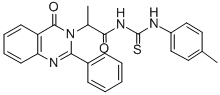 CAS#: 72045-71-7, N-[(4-Methylphenyl)Carbamothioyl]-2-(4-Oxo-2-Phenylquinazolin-3-Yl)Propanamide