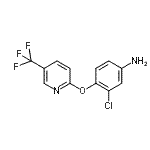 CAS 登录号：72045-93-3， 3-氯-4-{[5-(三氟甲基)-2-吡啶基]氧基}苯胺