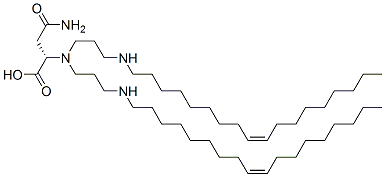 CAS 登录号：72050-94-3， (2S)-4-氨基-2-[二[3-[[(Z)-十八碳-9-烯基]氨基]丙基]氨基]-4-氧代丁酸