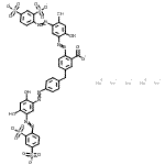 CAS 登录号：72089-21-5， 五钠2-({5-[(2,4-二磺酸苯基)偶氮]-2,4-二羟基苯基}偶氮)-5-[4-({5-[(2,4-二磺酸苯基)偶氮]-2,4-二羟基苯基}偶氮)苄基]苯甲酸酯