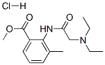 CAS#: 7210-92-6, Methyl 2-[[(Diethylamino)Acetyl]Amino]-3-Methylbenzoate Monohydrochloride