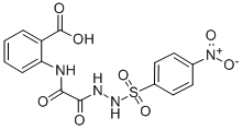 CAS 登录号：72117-58-9， 2-[[2-[2-(4-硝基苯基)磺酰基肼基]-2-氧代乙酰基]氨基]苯甲酸