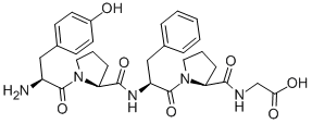 CAS 登录号：72122-63-5， L-酪氨酰-L-脯氨酰-L-苯丙氨酰-L-脯氨酰-甘氨酸