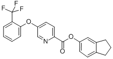 CAS#: 72133-68-7, 2,3-Dihydro-1H-Inden-5-Yl 5-[2-(Trifluoromethyl)Phenoxy]Pyridine-2-Carboxylate