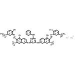 CAS#: 72152-63-7, Disodium 7,7'-[(6-anilino-1,3,5-triazine-2,4-diyl)diimino]bis(4-hydroxy-3-{[2-hydroxy-5-(methylsulfonyl)phenyl]diazenyl}-2-naphthalenesulfonate)