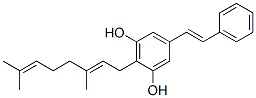 CAS 登录号：72165-33-4， 2-[(2E)-3,7-二甲基辛-2,6-二烯基]-5-[(E)-2-苯乙烯基]苯-1,3-二醇