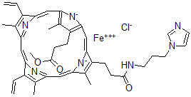 CAS 登录号：72177-42-5， 原血晶素单-3-(咪唑-1-基)丙基酰胺单甲酯