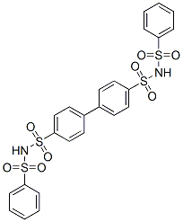 CAS 登录号：7218-46-4， N,N'-二(苯基磺酰基)联苯-4,4'-二磺酰胺