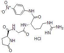 CAS 登录号：72194-52-6， 5-氧代-L-脯氨酰甘氨酰-N-(4-硝基苯基)-L-精氨酰胺盐酸盐 (1:1)