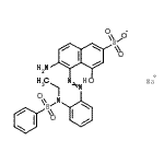 CAS#: 72207-99-9, Sodium 6-amino-5-({2-[ethyl(phenylsulfonyl)amino]phenyl}diazenyl)-4-hydroxy-2-naphthalenesulfonate