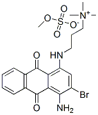 CAS#: 72208-24-3, 3-[(4-Amino-3-Bromo-9,10-Dihydro-9,10-Dioxo-1-Anthryl)Amino]Propyltrimethylammonium Methyl Sulphate