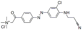 CAS 登录号：72208-25-4， [4-[[3-氯-4-[(2-氰基乙基)氨基]苯基]偶氮]苯甲酰甲基]三甲基氯化铵