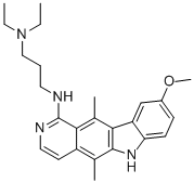 CAS#: 72238-02-9, N,N-Diethyl-N'-(9-Methoxy-5,11-Dimethyl-6H-Pyrido[4,3-b]Carbazol-1-Yl)Propane-1,3-Diamine