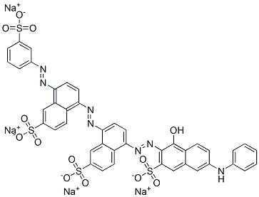 CAS#: 72245-54-6, 5-[[1-Hydroxy-6-(Phenylamino) -3-Sulfo-2-Naphthalenyl]Azo]-8-[[6-Sulfo-4-[(3-Sulfophenyl)Azo]-1-Naphthalenyl]Azo]-2-Naphthalenesulfonic Acid Sodium Salt