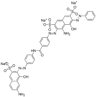 CAS#: 72245-55-7, 4-Amino-3-[[4-[[[4-[(7-Amino-1-Hydroxy-3-Sulfo-2-Naphthalenyl)Azo]Phenyl]Amino ]Carbonyl]Phenyl]Azo]-5-Hydroxy-6-(Phenylazo)-2,7-Naphthalenedisulfonic Acid Sodium Salt