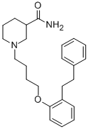 CAS#: 72279-00-6, 1-[4-[2-(2-Phenylethyl)Phenoxy]Butyl]Piperidine-3-Carboxamide