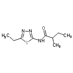 CAS#: 723257-99-6, N-(5-Ethyl-1,3,4-thiadiazol-2-yl)-2-methylbutanamide