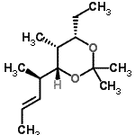 CAS#: 723337-18-6, (4S,5R,6R)-4-Ethyl-2,2,5-trimethyl-6-[(2R,3E)-3-penten-2-yl]-1,3-dioxane