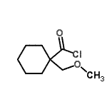 CAS 登录号：72335-85-4， 1-(甲氧基甲基)环己烷羰基氯化物