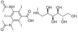 CAS 登录号：7241-11-4， 甲基葡萄糖胺甲泛影酸盐