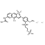 CAS 登录号：72429-02-8， 6-(乙酰氨基)-4-羟基-3-[2-[4-甲氧基-3-[[2-(磺基氧基)乙基]磺酰基]苯基]偶氮]-2-萘磺酸酯钠盐(1:2)