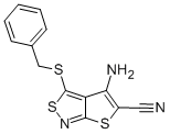 CAS#: 72436-93-2, 4-Amino-3-(Phenylmethylsulfanyl)Thieno[5,4-c][1,2]Thiazole-5-Carbonitrile