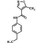 CAS 登录号：724436-18-4， N-(4-乙基苯基)-5-甲基-1,2-恶唑-4-甲酰胺
