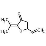 CAS 登录号：724477-81-0， (5R)-2-异亚丙基-5-乙烯基二氢-3(2H)-呋喃酮