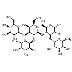 CAS#: 72468-43-0, 6-Deoxy-alpha-L-galactopyranosyl-(1->3)-[6-deoxy-alpha-L-galactopyranosyl-(1->2)-[alpha-D-galactopyranosyl-(1->3)]-beta-D-galactopyranosyl-(1->4)]-D-glucopyranose