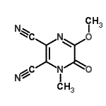 CAS#: 724744-00-7, 5-Methoxy-1-methyl-6-oxo-1,6-dihydro-2,3-pyrazinedicarbonitrile